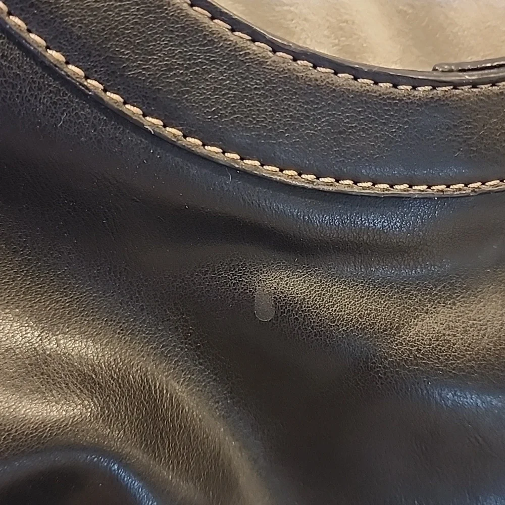 Nine West black shoulder hobo bag